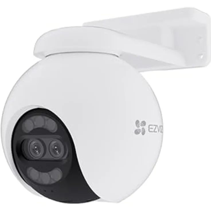 EZVIZ H80x 4K Dual-Lens Kamera Überwachung aussen, PTZ WLAN Kamera mit 30m Farbnachtsicht, KI Personen-/Fahrzeugerkennung, Auto-Tracking und aktive Verteidigung