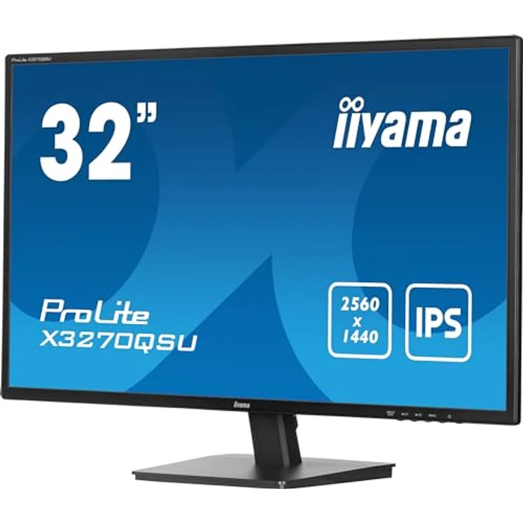 iiyama Prolite X3270QSU-B1 31,5" IPS LED-Monitor WQHD 100Hz HDMI DP USB3.2 AdaptiveSync schwarz – Bild 3