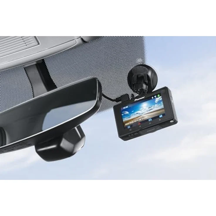 Pioneer VREC-H310SH Dashcam mit GPS, 112° Blickwinkel, automatischer Start, Display – Bild 3