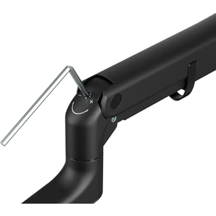 DIGITUS Monitorhalterung für 1 Bildschirm bis 57 Zoll, 27kg Traglast, Gasdruckfeder, VESA 75x75/100x100, schwarz, drehbar und neigbar – Bild 4