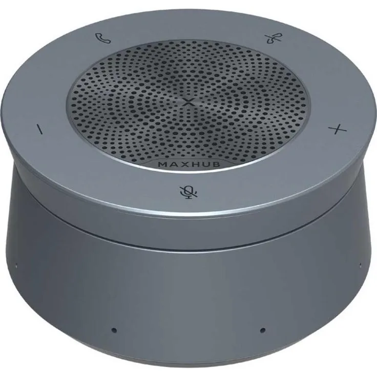 MAXHUB UC BM45, Bluetooth-Lautsprecher mit 8 Mikrofonen, 360-Grad-Abdeckung, Grau, zertifiziert für Microsoft Teams