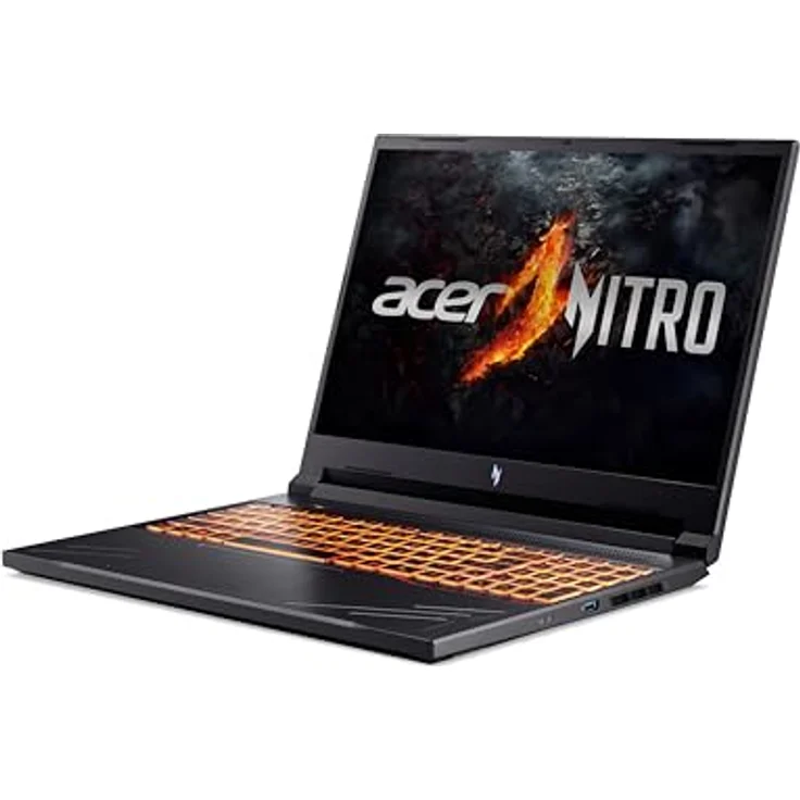 Acer Nitro V16 (ANV16-41-R961) Gaming Laptop | 16" WUXGA 165Hz Display | AMD Ryzen 7 8845HS | 16 GB RAM | 1 TB SSD | NVIDIA GeForce RTX 4060 | Windows 11 | QWERTZ Tastatur | schwarz – Bild 4