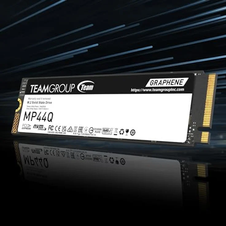 TEAMGROUP MP44Q SLC Gen 4x4 M.2 2280 PCIe 4.0 NVMe SSD, Lese-/Schreibgeschwindigkeit bis zu 7400/6200 MB/s, 1 TB geheugen, mit 5 Jahren Garantie – Bild 3