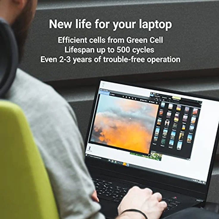 Green Cell Laptop-Batterie RR03XL, Lithium-Polymer, 3400 mAh, für HP ProBook 430 G4/G5, 440 G4/G5, 450 G4/G5, 455 G4/G5, 470 G4/G5, schwarz – Bild 2