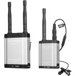 Saramonic Vlink2 Kit 1 Kabelloses 2,4 GHz Lavalier-Mikrofonsystem mit IFB Talkback, Zweikanal-Kamera-Mount-Empfänger, DK3 Lav, wasser-/schlagfestes Hartschalenkoffer - Profi-Sender/Empfänger-Set in Schwarz