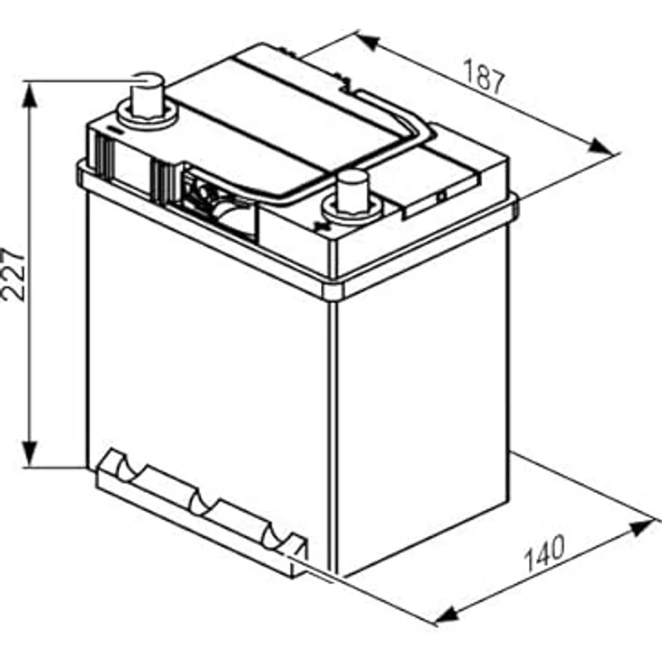 Bosch S4 030, Plombierte Bleisäure (VRLA) Batterie, 40 Ah, 12 V, 330 A, Auto, Blau/Grau – Bild 6