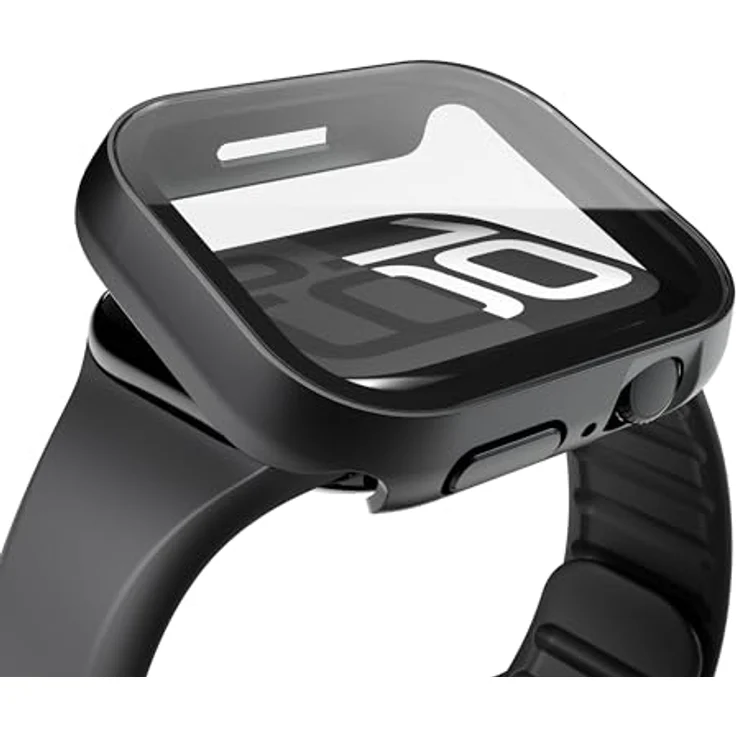 VONMÄHLEN Dünne Hülle für Apple Watch Series 10, Kratzfeste und Wasserabweisende Schutzhülle, 46mm - schwarz, Umweltbewusste Materialien – Bild 5