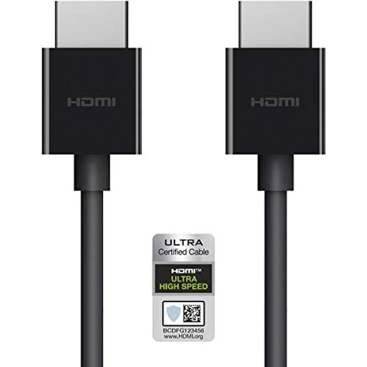 Hochwertiges Belkin Ultra-Highspeed HDMI-2.1-Kabel, 4K/Dolby Vision HDR, optimale Wiedergabe von Apple TV, 2,2 m – Schwarz – Bild 2