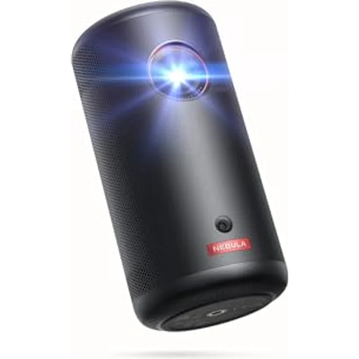 NEBULA Capsule3 Mini Beamer, Smart Projektor, 1080p, WLAN, 200 ANSI-Lumen, Tragbarer Beamer mit GTV, Netflix Vorinstalliert, Dolby Digital, 120-Zoll Bild, integrierter Akku, 2,5 Stunden Spielzeit – Bild 1