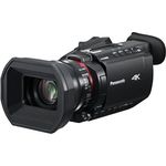 Panasonic HC-X1600E, 4K 60p Camcorder mit 24-fachem optischem Zoom und 3,5 Zoll Display, schwarz