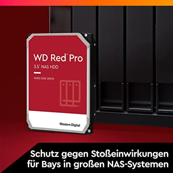 WD Red Pro NAS Hard Drive WD141KFGX - Festplatte - 14 TB - intern - 3.5 Zoll (8.9 cm) - SATA 6Gb/s - 7200 rpm - Puffer: 512 MB (WD141KFGX) – Bild 2