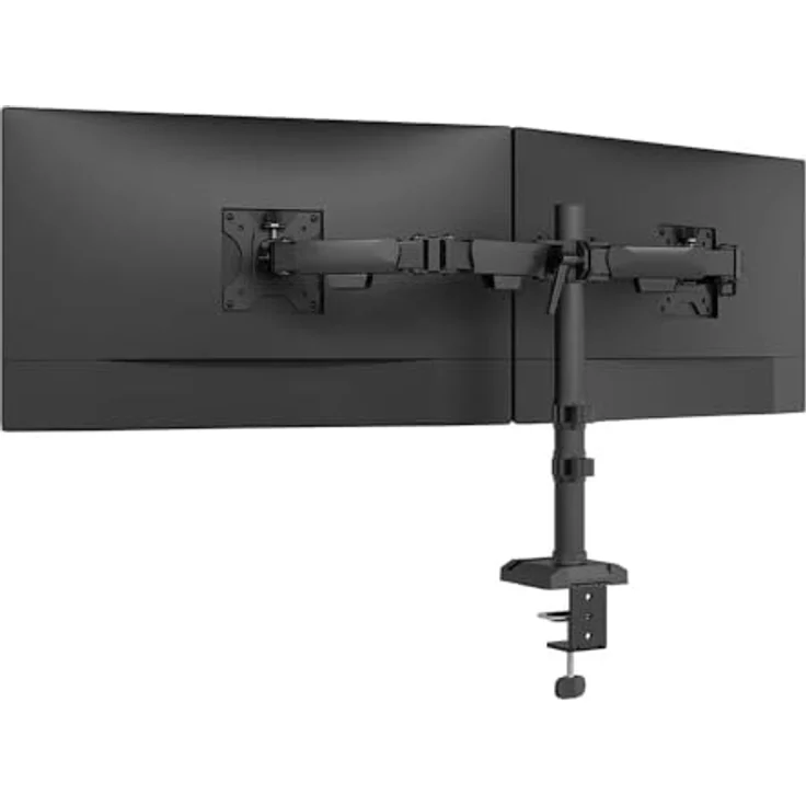 Neomounts DS60-600BL2 Nero, 2-armiger Monitorarm für 10"-32" Bildschirme, schwarz, max. 8 kg, vollbeweglich mit Höhenverstellung und Kabelmanagement – Bild 3