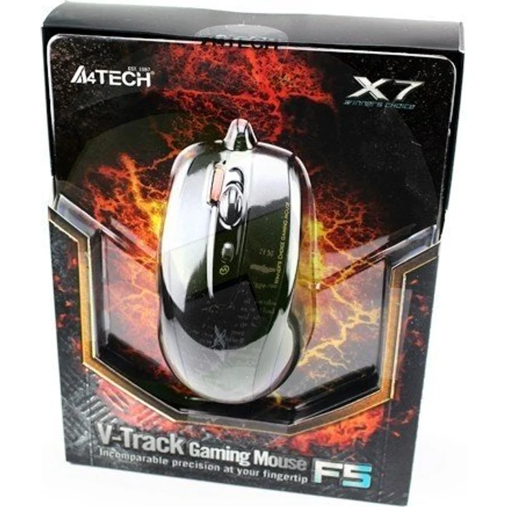 A4Tech F5 Maus USB 3000 DPI Schwarz - Mäuse (rechts, USB, 3000 DPI, 3 ms, Schwarz) – Bild 5