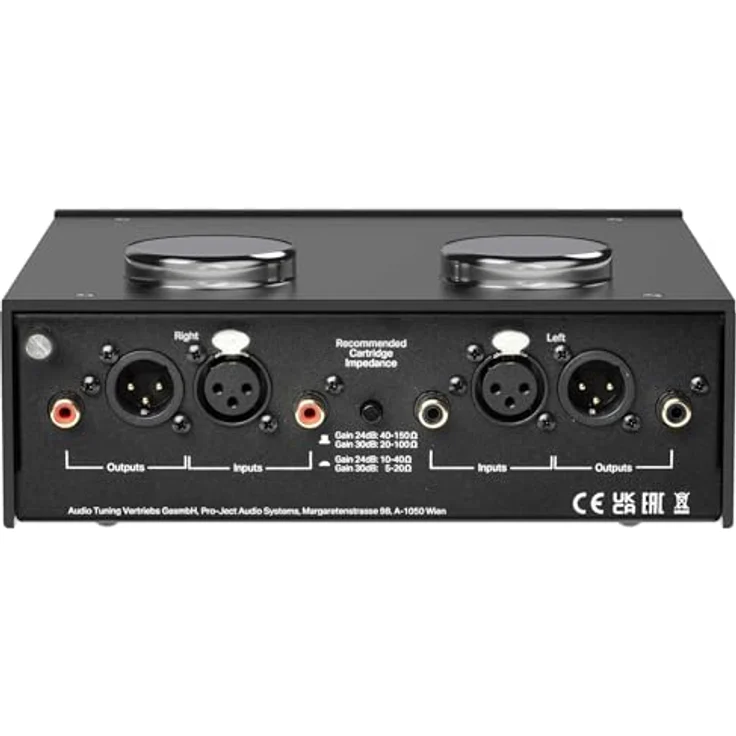 Pro-Ject MC Step Up Box DS3 B, Symmetrischer Step-up Transformator mit Lundahl LL 1678 und vergoldeten Anschlüssen, schwarz – Bild 2