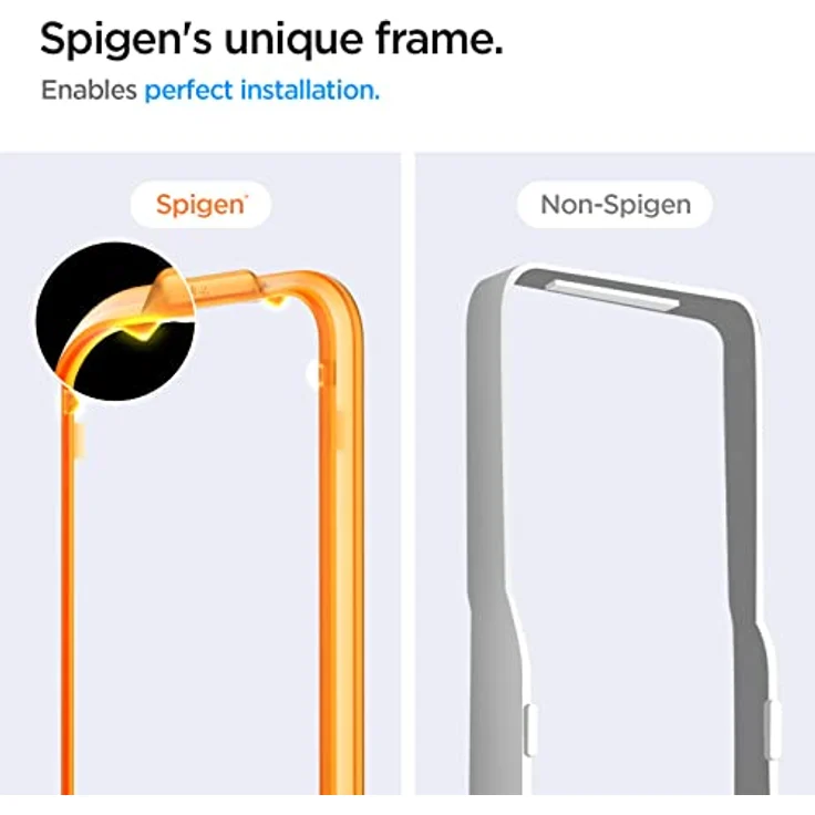 Spigen AlignMaster Schutzfolie kompatibel mit Samsung Galaxy A55 5G, 2 Stück, Kratzfest, 9H Härte Folie – Bild 4