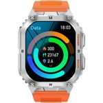 SMARTY 2.0 Smarty 2.0 Smartwatch (1,96 Zoll) orange, Bluetooth 5.0, IP68 (staub- und wasserdicht)