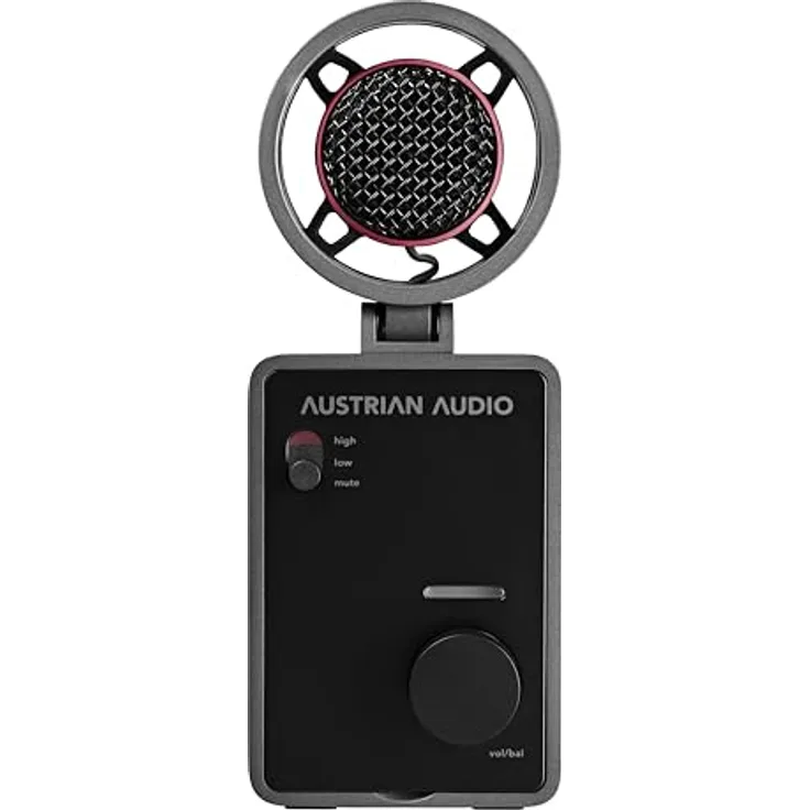 Austrian Audio MiCreator Studio Mikrofon mit integriertem Audio-Interface (Kondensator-Kapsel, Plug-and-Play, leichte Bedienung, austauschbare Faceplates, zwei IN- und OUT-Anschlüsse, Max SPL: 130 dB)