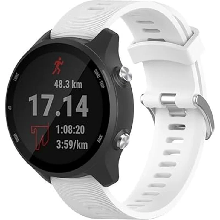 INF Armband für Garmin Forerunner 245, Silikonarmband mit 20mm Breite, wasserabweisend und atmungsaktiv – Bild 3