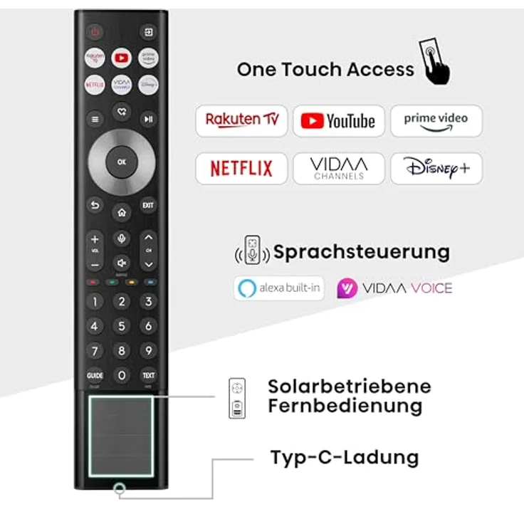 Hisense 65U7NQ 164cm (65 Zoll) Fernseher, 4K Mini LED ULED HDR Smart TV, Quantum Dot, 120Hz/ 144Hz VRR, HDMI 2.1, Game Mode Pro, Dolby Vision IQ & Atmos, Bluetooth, Alexa Built-in, Anthrazit – Bild 5