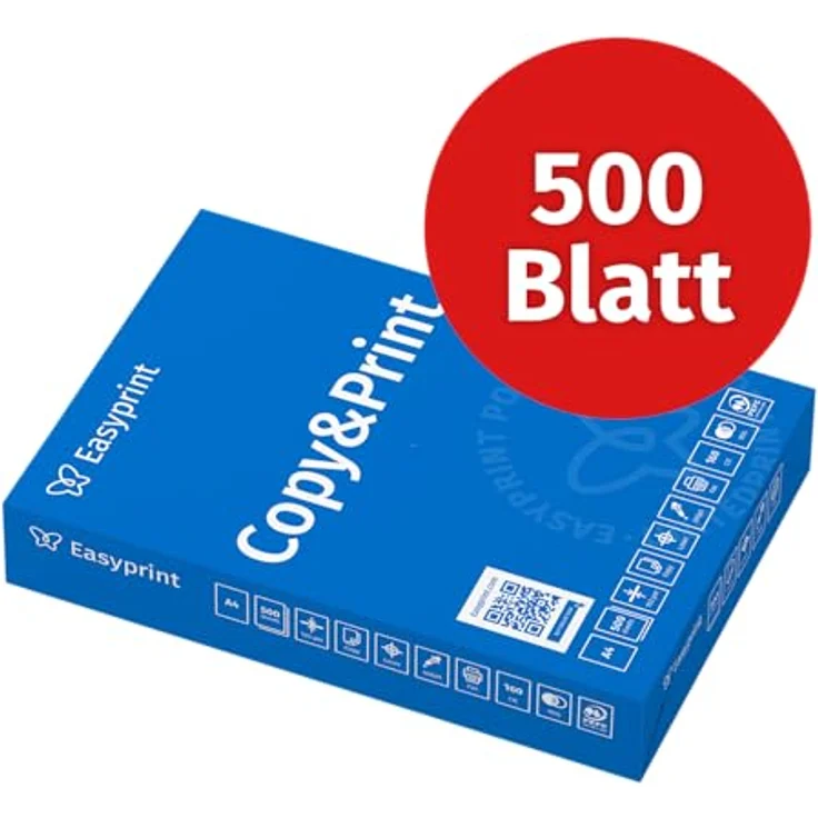 Easyprint Druckerpapier Kopierpapier 500 Blatt A4 Premium Hochweiß CIE 160 PEFC - Umweltzertifikat – Bild 2