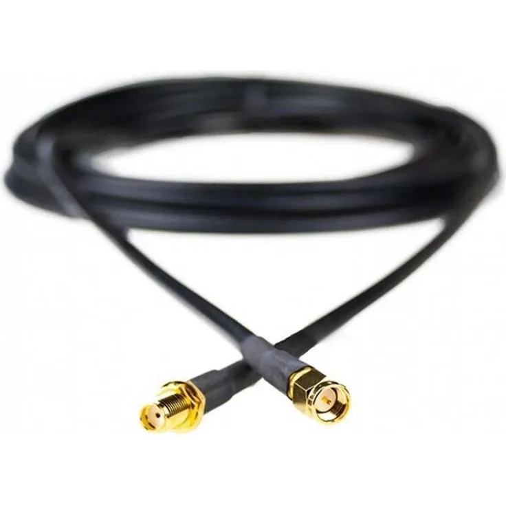 Insys icom Antennenverlängerungskabel SMA, 10 Meter Antennenkabel für 4G/3G/2G Netzwerk, schwarz