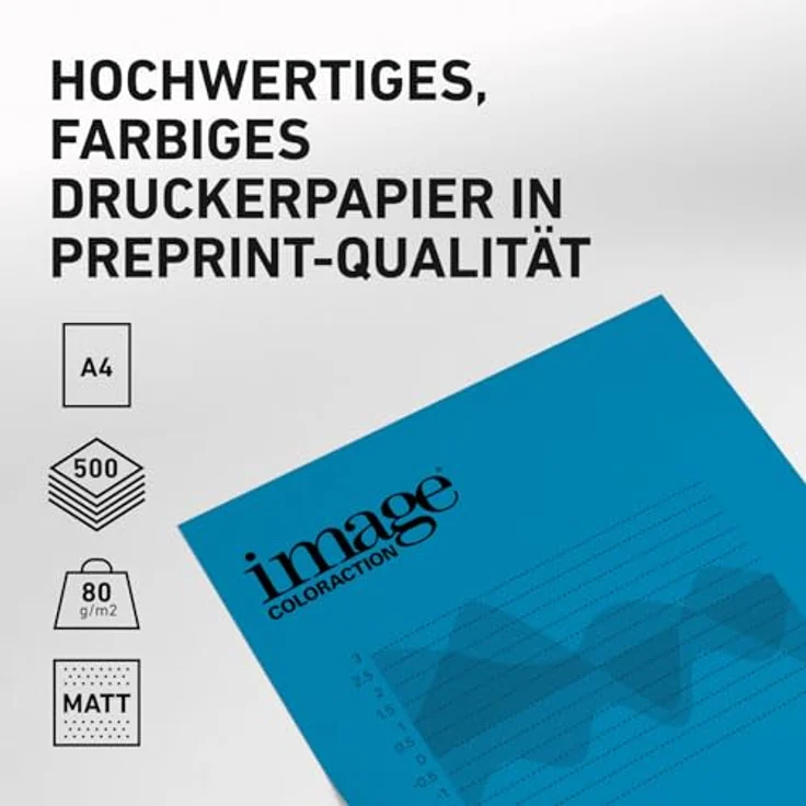 Image Coloraction - farbiges Kopierpapier Stockholm (Tiefblau) 80g-m² A4 - Paket zu 500 Blatt – Bild 3