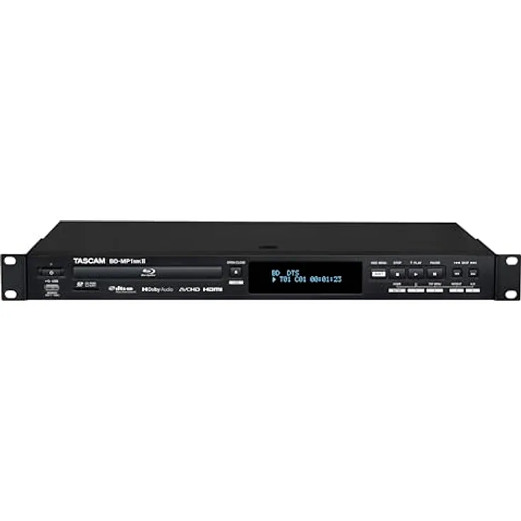Tascam BD-MP1MK2 Professioneller Rackmount-Blu-ray-Player mit SD- und USB-Wiedergabe
