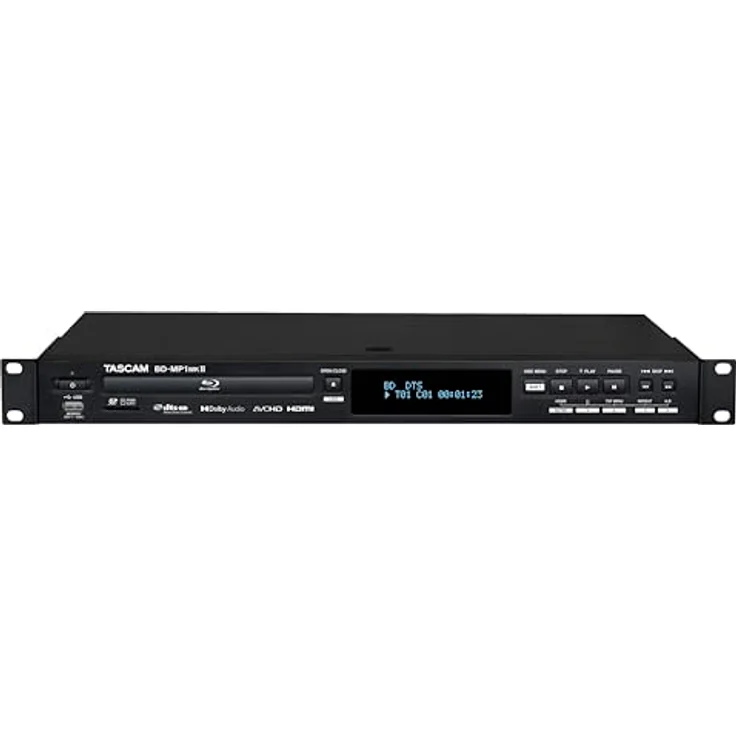 Tascam BD-MP1MK2 Professioneller Rackmount-Blu-ray-Player mit SD- und USB-Wiedergabe – Bild 1
