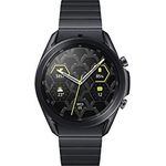 Samsung Galaxy Watch3, runde Bluetooth Smartwatch für Android, drehbare Lünette, 4G, Fitnessuhr, Fitness-Tracker, großes Display, 45 mm, Titanium, inkl. 36 Monate Herstellergarantie