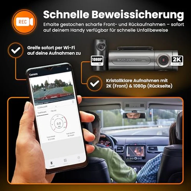 Halo Pro Dual Dash Cam – Bild 6