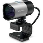 Microsoft LifeCam Studio (2 Mpx), Webcam, Schwarz, Silber