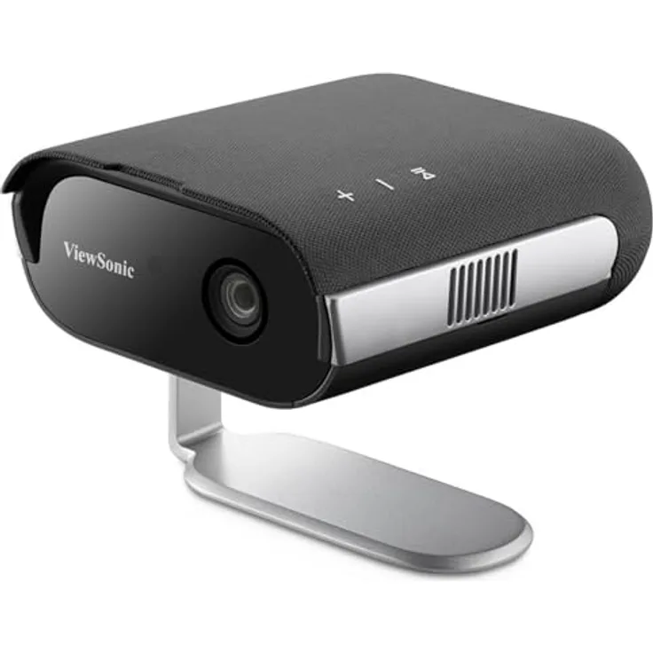 ViewSonic M1 Max tragbarer 1080p Smart LED-Projektor mit integriertem Google TV, 360°-Projektion und Harman Kardon Lautsprechern