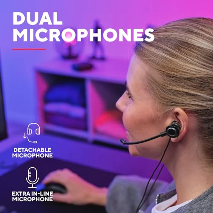 Trust GXT 406 Pine, In Ear Kopfhörer mit Kabel, 3.5mm Gaming Ohrhörer mit Mikrofon und Inline Steuerung, multiplattformkompatibel für Nintendo Switch, PS5, PS4, Xbox, Tablet PC, Schwarz, mit Hartschalenetui – Bild 4