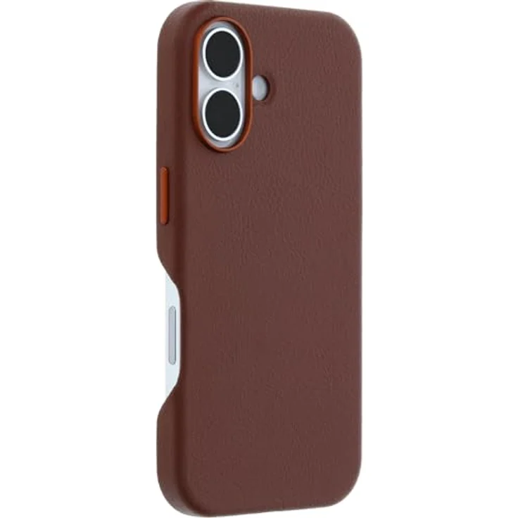 OtterBox Symmetry Series Cactus Leather MagSafe Hülle für iPhone 16, stoffest, sturzsicher, Braun – Bild 4