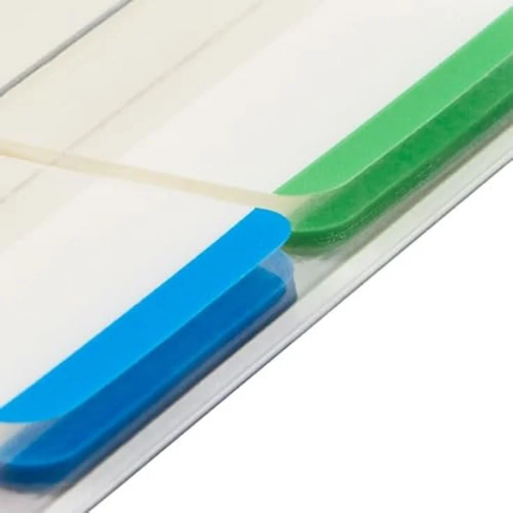 Post-it Notes Haftnotizblock Index Strong, 25,4x38mm, grün/blau/rot, 66 Blatt mit weißer Schreibfläche – Bild 6