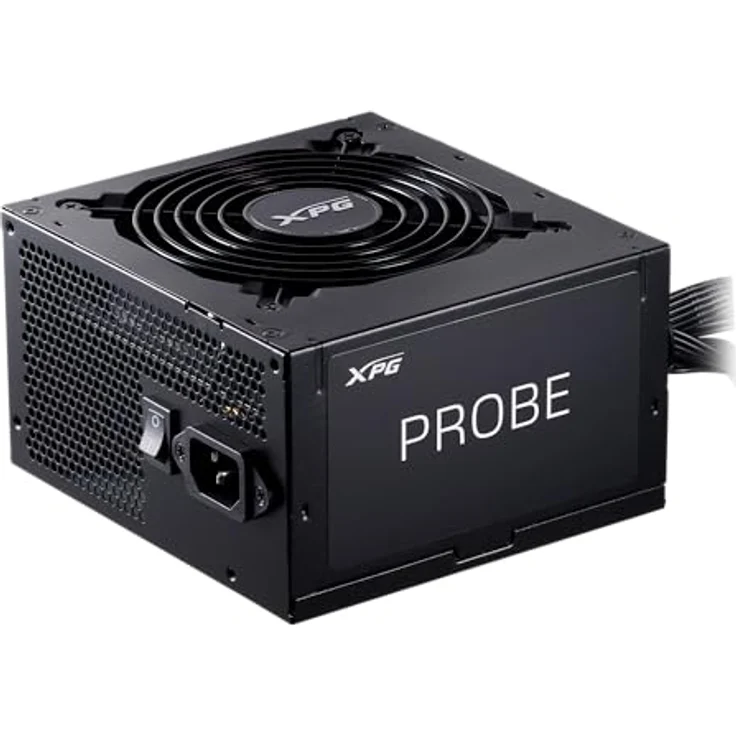 Adata Probe Bronze 600W, PC Netzteil mit 80-Plus-Bronze-Zertifizierung, geräuscharmem 120 mm Lüfter und umfassendem Schutzsystem, Schwarz – Bild 1