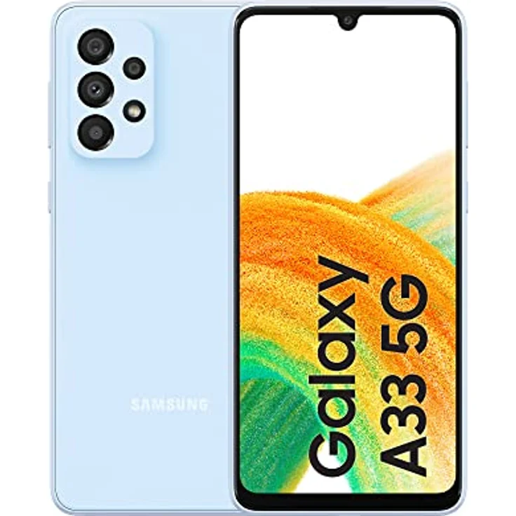Samsung Galaxy A33 5G SM-A336B 16.3 cm (6.4) Hybrid Dual SIM Android 12 USB Type-C 6 GB 128 GB 5000 mAh Blue – Bild 1