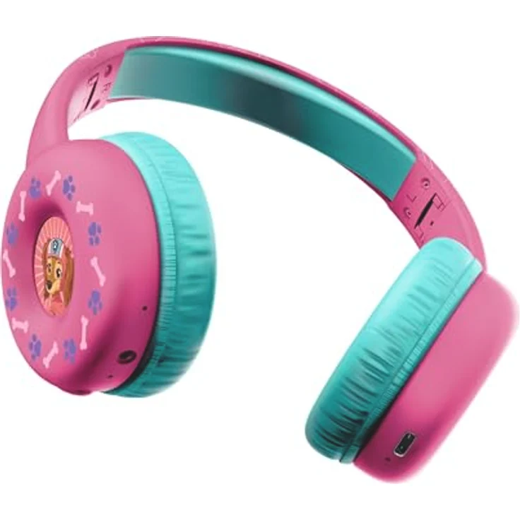 Trust Nouna Wireless Kopfhörer Paw Patrol, Rosa, faltbares Design, integrierter Lautstärkeregler, kabellos und kabelgebunden – Bild 13