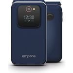 Emporia Joy V228, Klapphandy für Senioren mit Notruffunktion, 2 MP Kamera, hörgerätetauglich, blau
