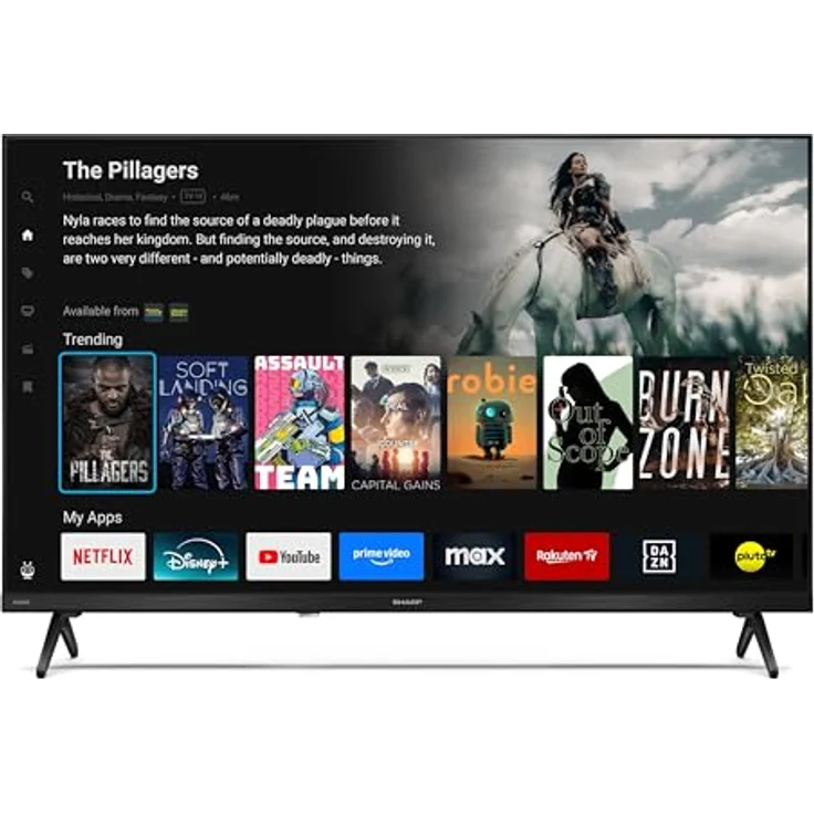 Sharp 32HE2745E, 32 Zoll Smart TV Powered by TiVo, HDR Fernseher mit HD Auflösung und Triple-Tuner, LED TV – Bild 2
