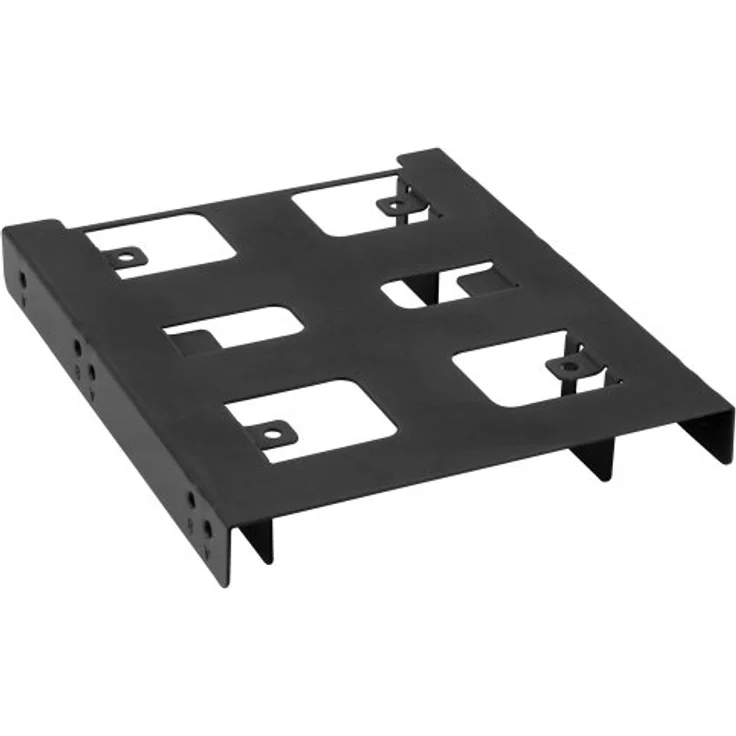 Sharkoon SSD Montagerahmen - Einbaurahmen 3,5 Zoll BayExtension, schwarz für bis zu zwei SSDs – Bild 3