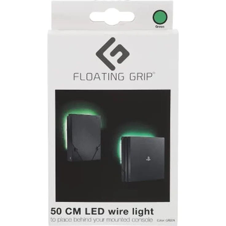Floating Grip LED Strip Wandstreifenleuchte, 500 mm mit USB, grün für Sony PlayStation 4