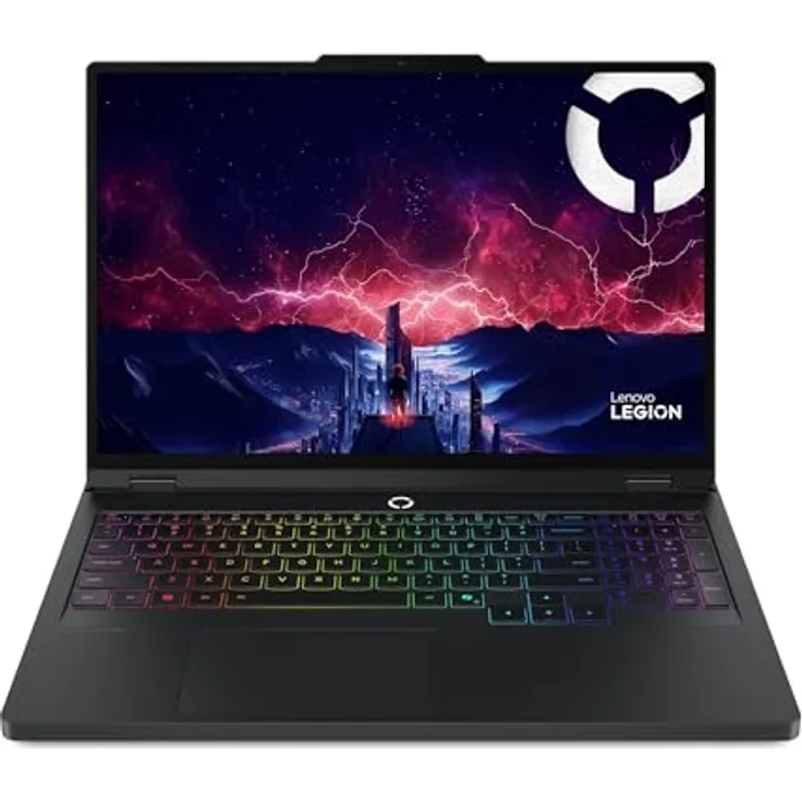 Lenovo Legion Pro 5 Gaming AI Laptop, 16" WQXGA OLED 240Hz, Intel Core Ultra 9 275HX, 32GB RAM, 1TB SSD, NVIDIA GeForce RTX 5070Ti, Windows 11, QWERTZ, Schwarz, mit 3 Monaten GamePass