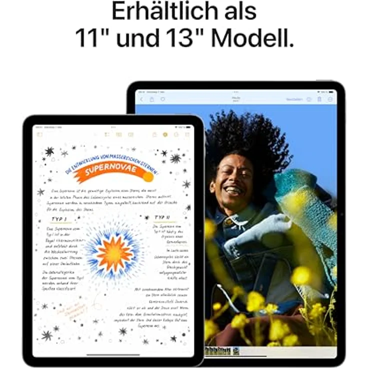 Apple 11" iPad Air 2024 (M2): Liquid Retina Display, 12 MP Querformat Frontkamera/12 MP Rückkamera, Touch ID, Batterie für den ganzen Tag – WLAN 6E, 256 GB, Violett – Bild 3