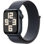Apple Watch SE (2. Generation) GPS 40 mm Smartwatch in Mitternacht mit Sport Loop in Tinte - Fitness und Schlaftracker, Unfallerkennung, Herzfrequenzmesser, CO₂ neutral