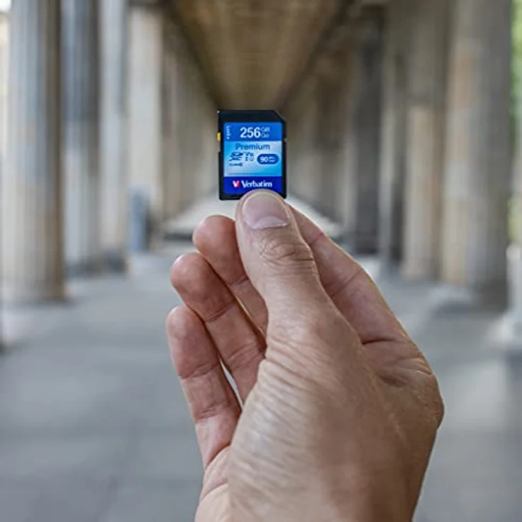 Verbatim Premium U1 SDXC-Speicherkarte Class 10 Karte - 256 GB - bis zu 90 MB-s Lesegeschwindigkeit, hohe Datenübertragungsgeschwindigkeit - schwarz – Bild 5