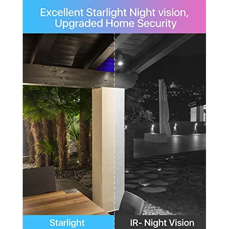 ZOSI 2K Pan Tilt Überwachungskamera Aussen WLAN mit Plug-in Strom, 360° WiFi IP Kamera Outdoor, KI Personenerkennng, Automatisch Verfolgung, C289, Weiß – Bild 3