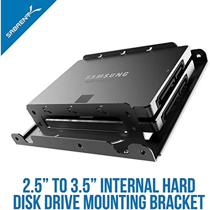 Sabrent Festplatten-Zubehör Rahmen - 2.5 (6.35cm) zu 3.5 Zoll (8.89cm) internen Festplatte Montage -Kit (BK-HDDH) – Bild 2