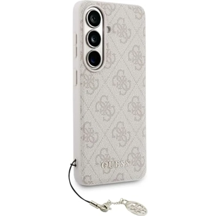 CG MOBILE Guess Klassischer Logo-Charme Hülle für Samsung Galaxy S26, Hardcase aus TPU/PC/Kunstleder, rosa – Bild 3