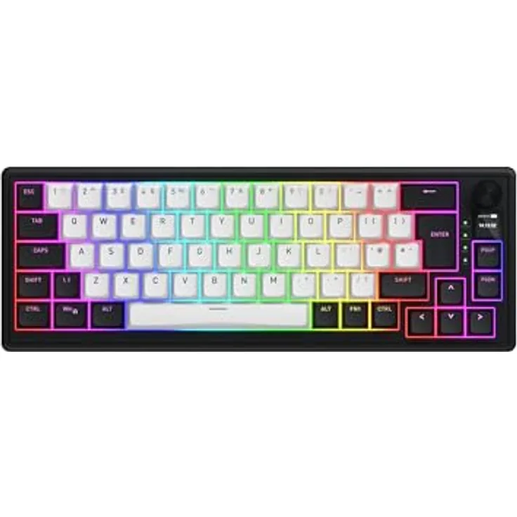 HATOR Skyfall 65 MAG ULTIMA 8K, Magnetische Gaming-Tastatur mit Rapid-Trigger, Magnetic Switches, 8000Hz, Wireless/Kabel, Schwarz, EU Layout (QWERTZ, QWERTY, AZERTY)